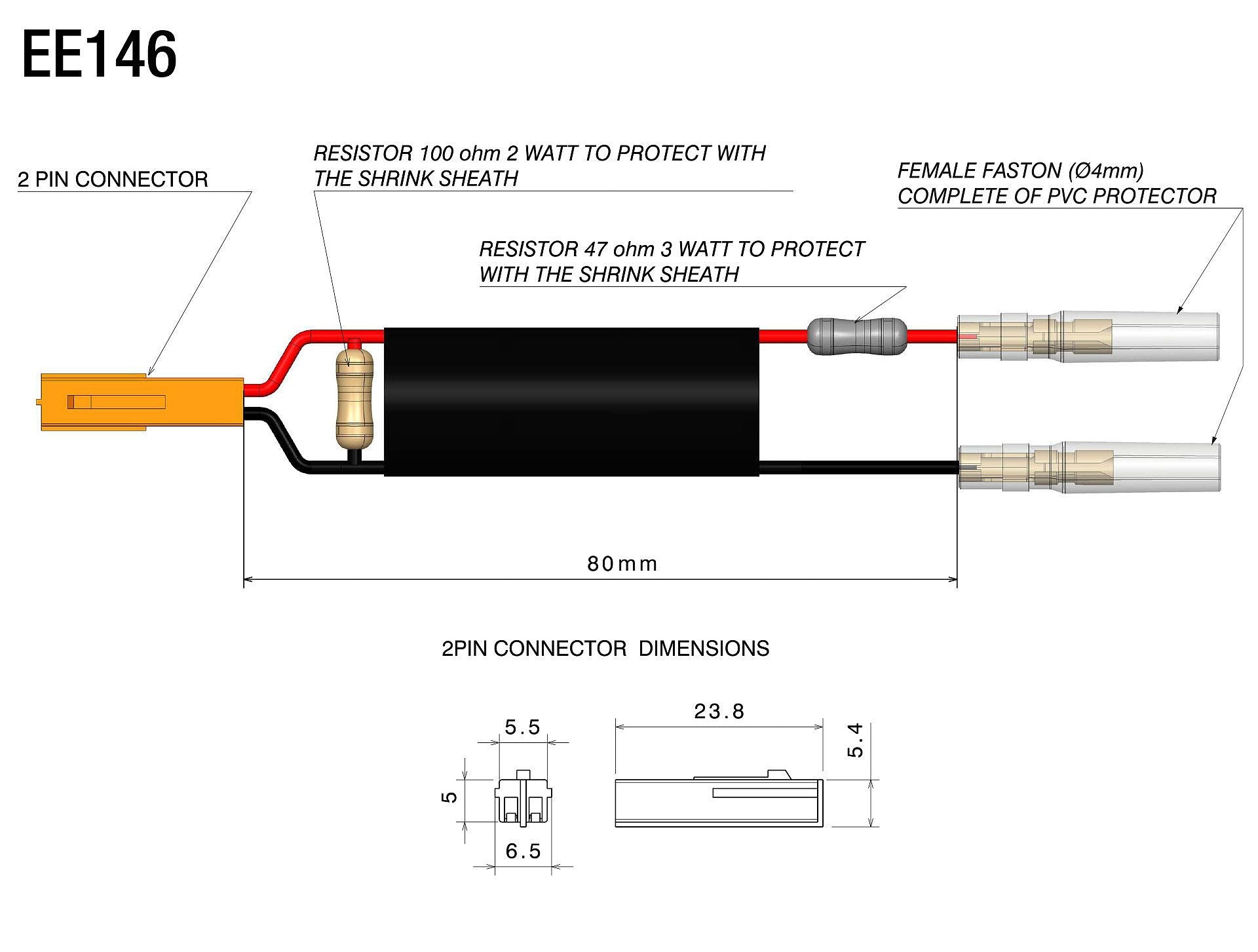 Rizoma Indicators Cable Kit EE146H