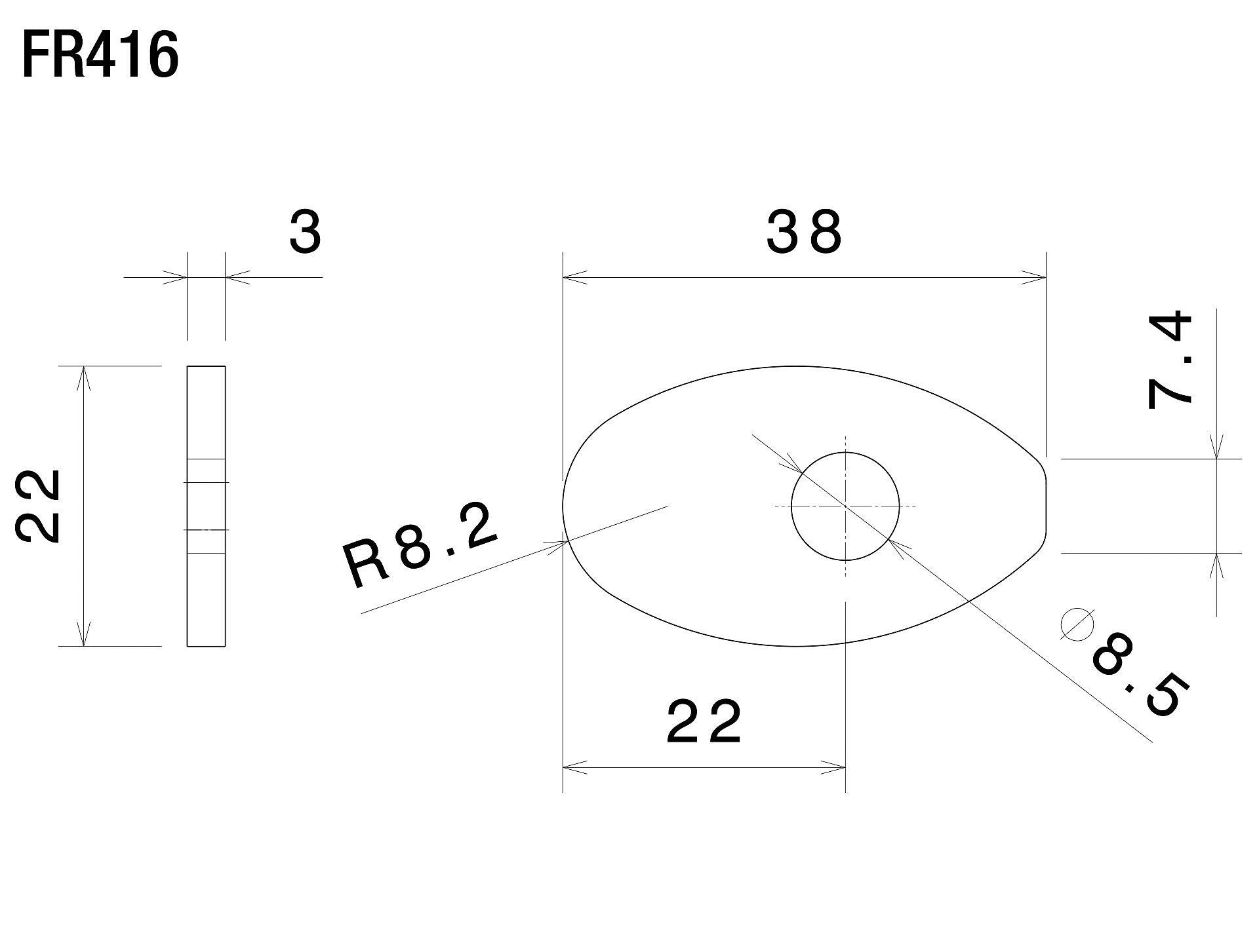 Rizoma Indicator Mounting Adapters For Turn Signals FR416B