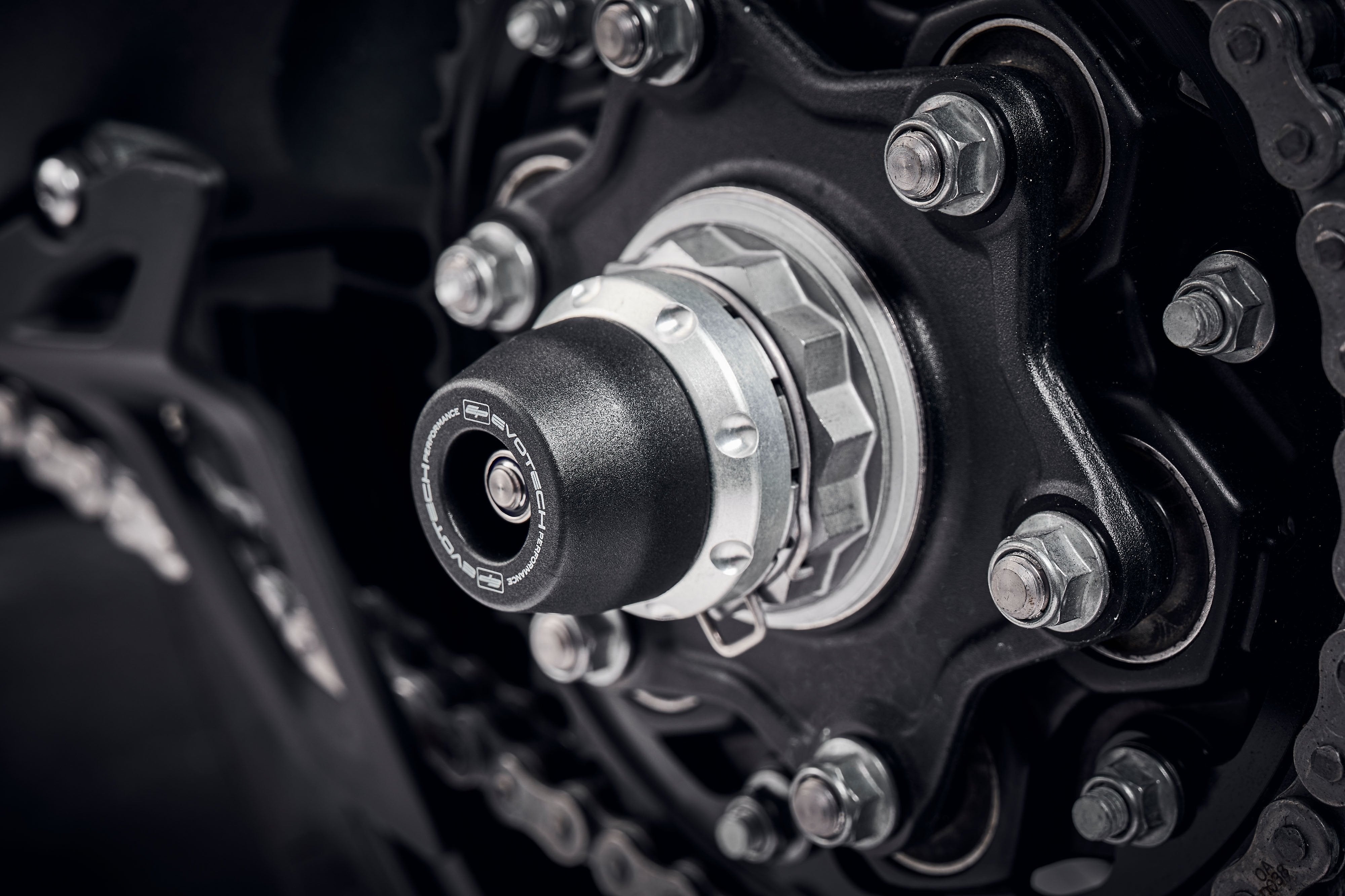 Evotech Rear Spindle Bobbins - Triumph Speed Triple 1200 RS (2021 - 2024)
