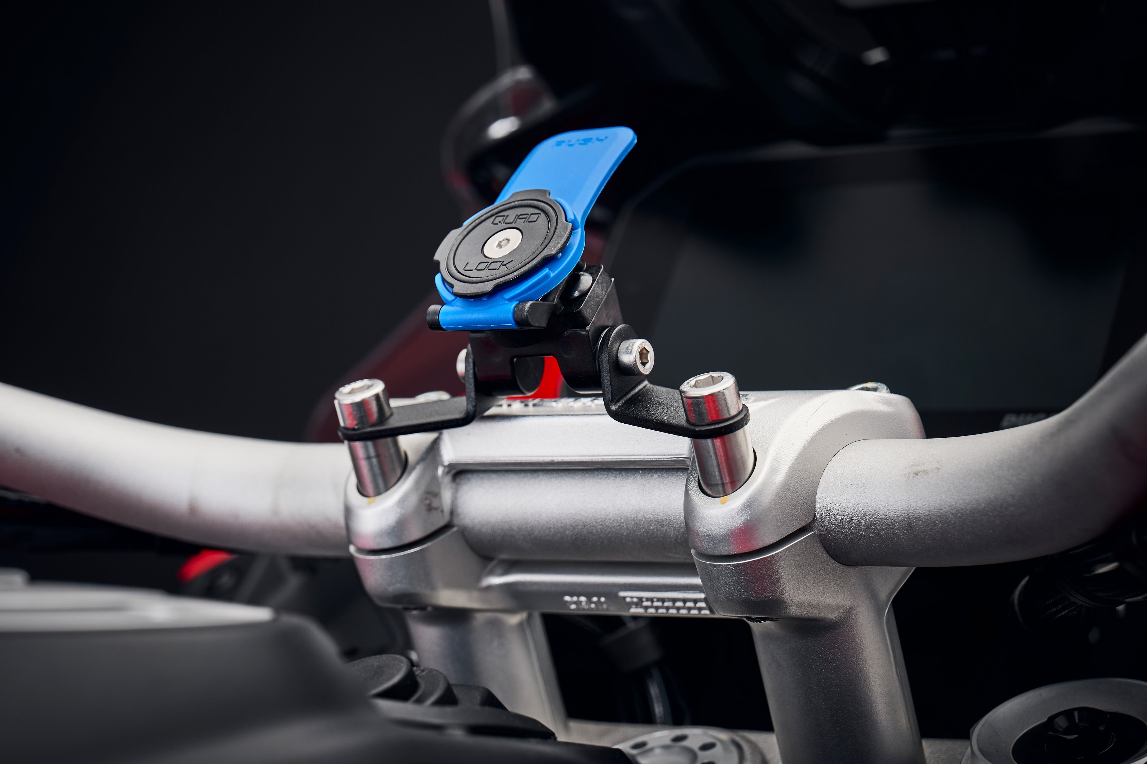 Evotech Quad Lock Compatible Handlebar Clamp Mount - Ducati Multistrada V4 S Grand Tour (2024)