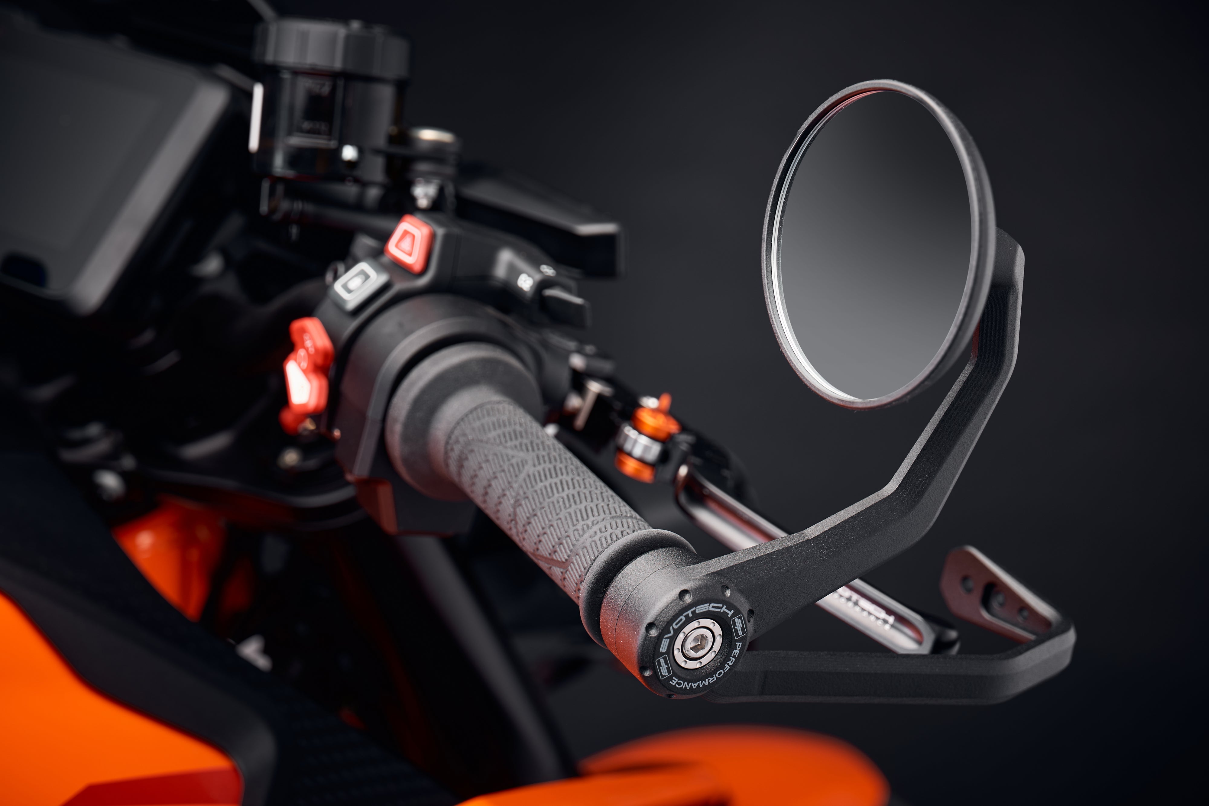 Evotech Bar End Mirrors / Brake and Clutch Protector Kit (Retro) - KTM 990 Duke (2024+)
