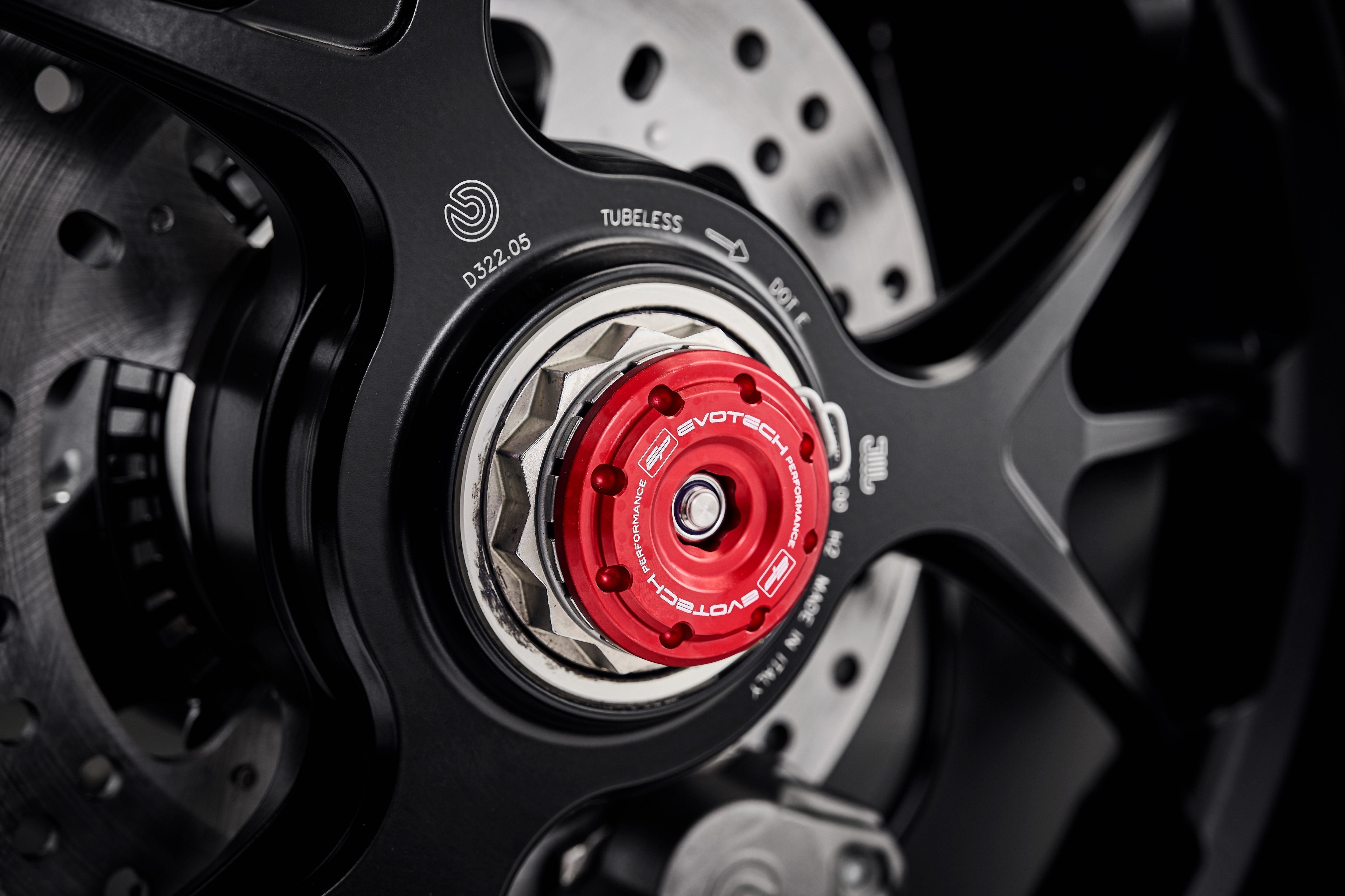 Evotech Rear Spindle Bobbins - Ducati Streetfighter V4 Lamborghini (2023 - 2024)
