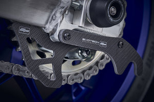 Evotech Carbon Fibre Toe Guard / GP Style Paddock Stand Plates - Yamaha FZ-10 (2017 - 2021)