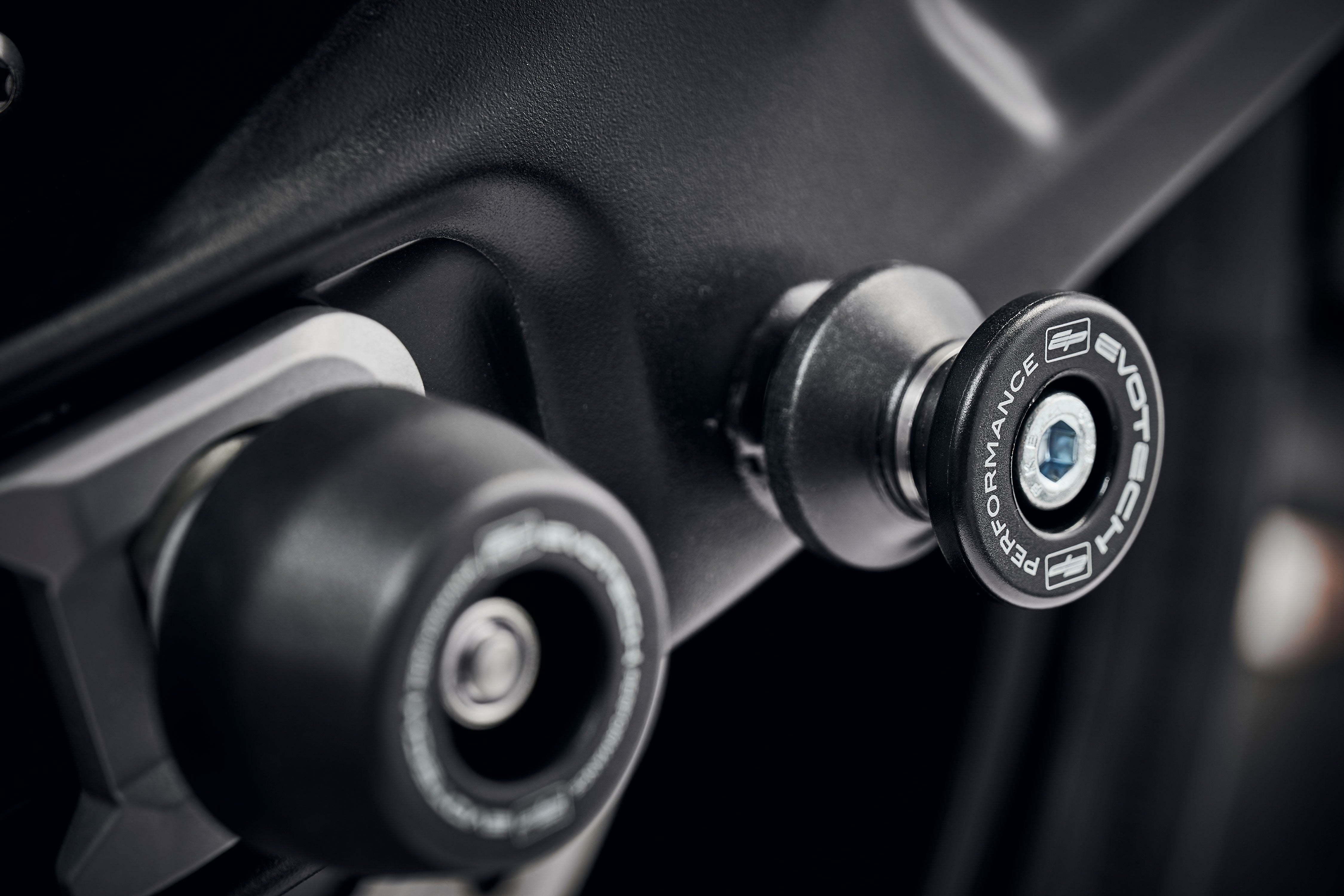 Evotech Paddock Stand Bobbins - Triumph Trident 660 Triple Tribute Edition (2024+)