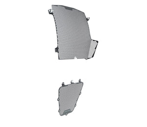 Evotech Ducati XDiavel Black Star Radiator and Oil Cooler Guard Set (2021 - 2022)