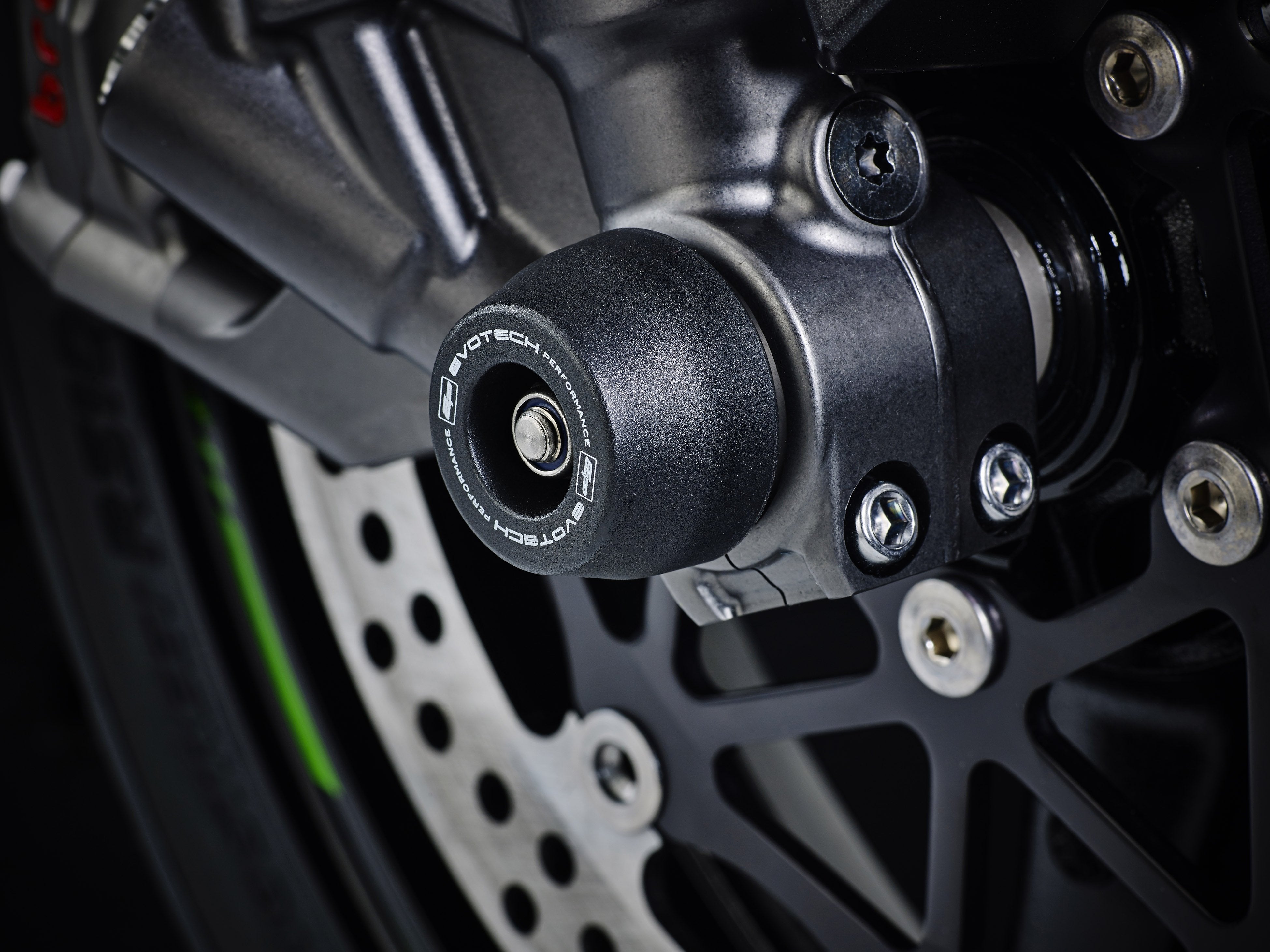 Evotech Front Spindle Bobbins - Kawasaki ZX-10R (2016-2020)