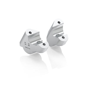 Rizoma Raised and swept-back risers — to raise up (+35 mm) and drawn back (-20 mm) the handlebar — ZDM167A