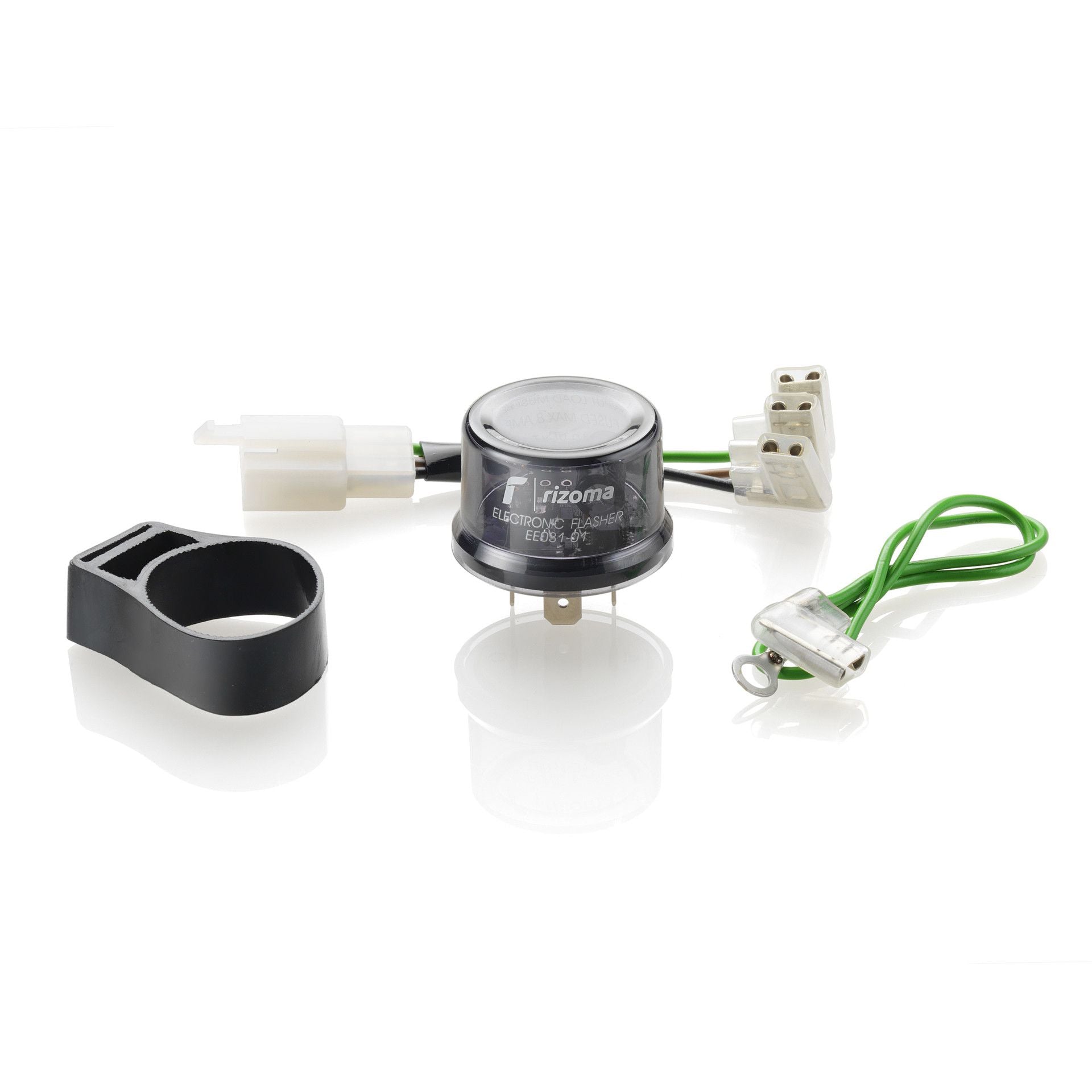 Rizoma Indicator Relay Kit For LED Turn Signals Hazard Flasher Switch - Technopolymer / PVC