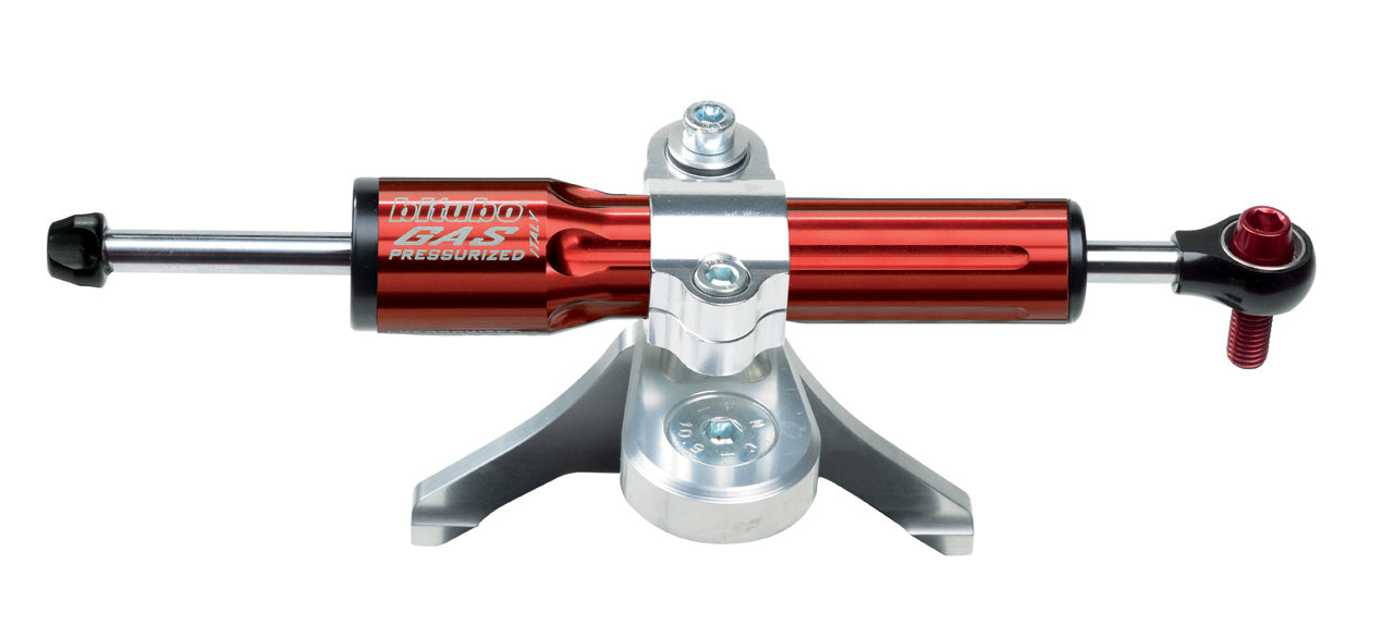 Bitubo Steering Damper Kit (KITR) - Red - Racing (without Instruments) Mounting