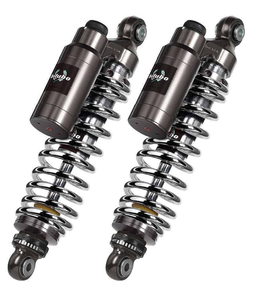 WMT03 - Rear Twin Shocks - Chrome Spring