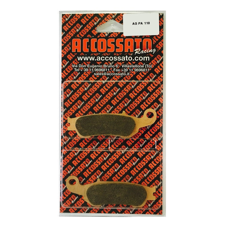 Accossato AGPA110STMX Race Front Brake Pads for Yamaha WRF YZF models