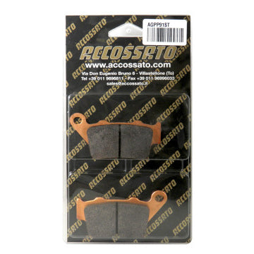 Accossato AGPP91STMX Race Brake Pads for Aprilia BMW CFMOTO Ducati Husqvarna KTM Royal Enfield Triumph Yamaha