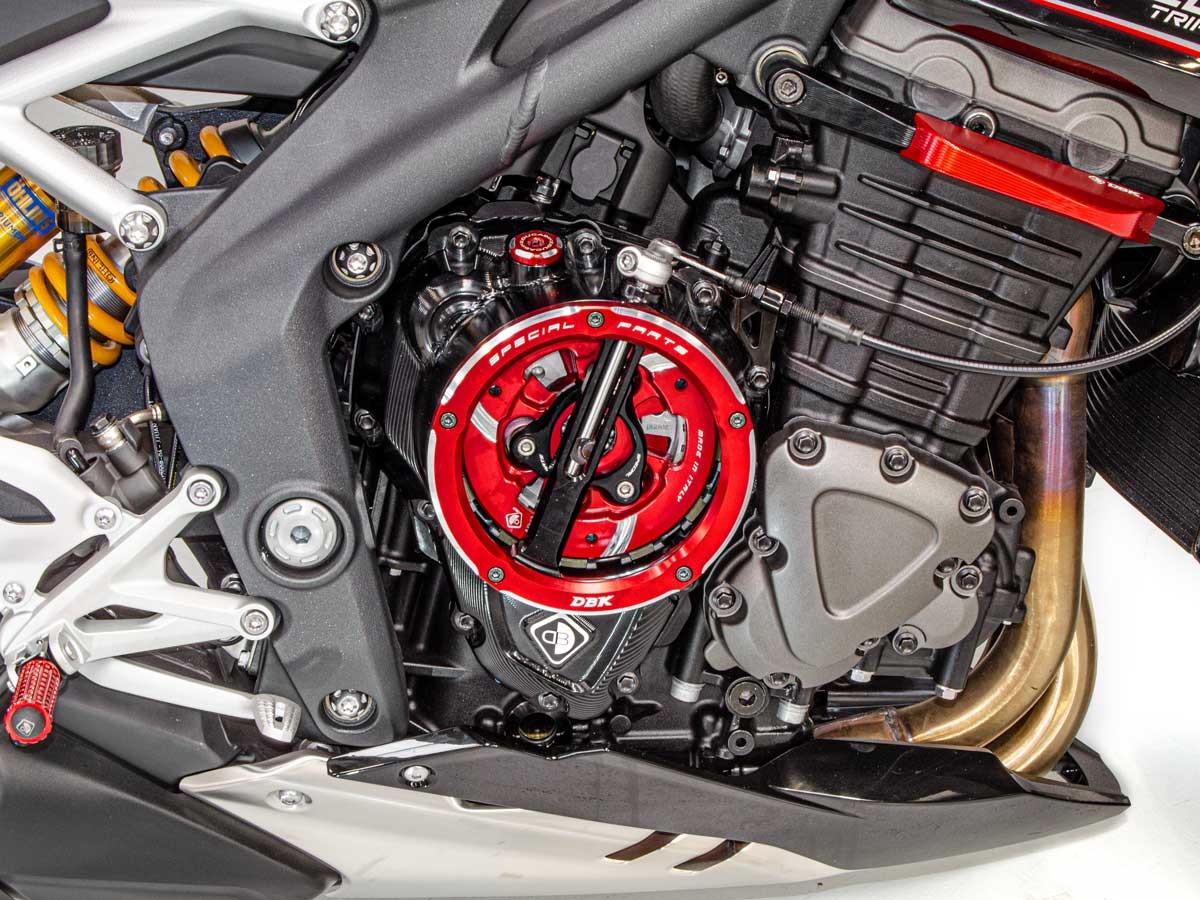 CCDV11 - TRIUMPH CLEAR CLUTCH COVER OIL BATH 3D-EVO