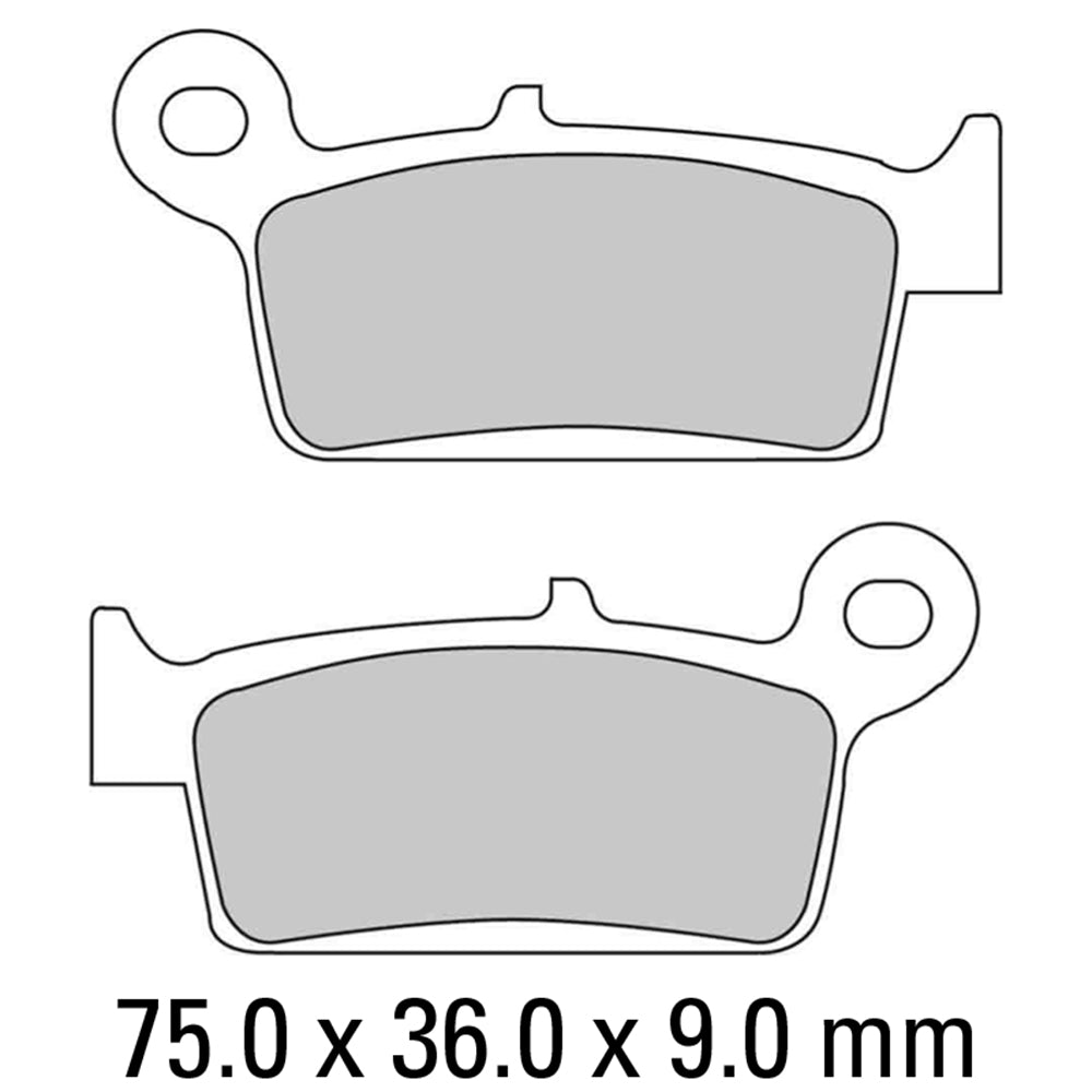 FERODO Brake Disc Pad Set FDB672AG*