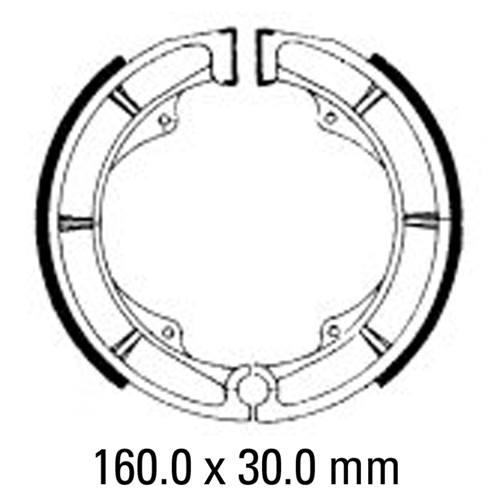 FERODO Brake Shoe Set FSB725