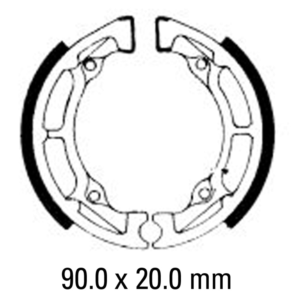 FERODO Brake Shoe Set FSB726