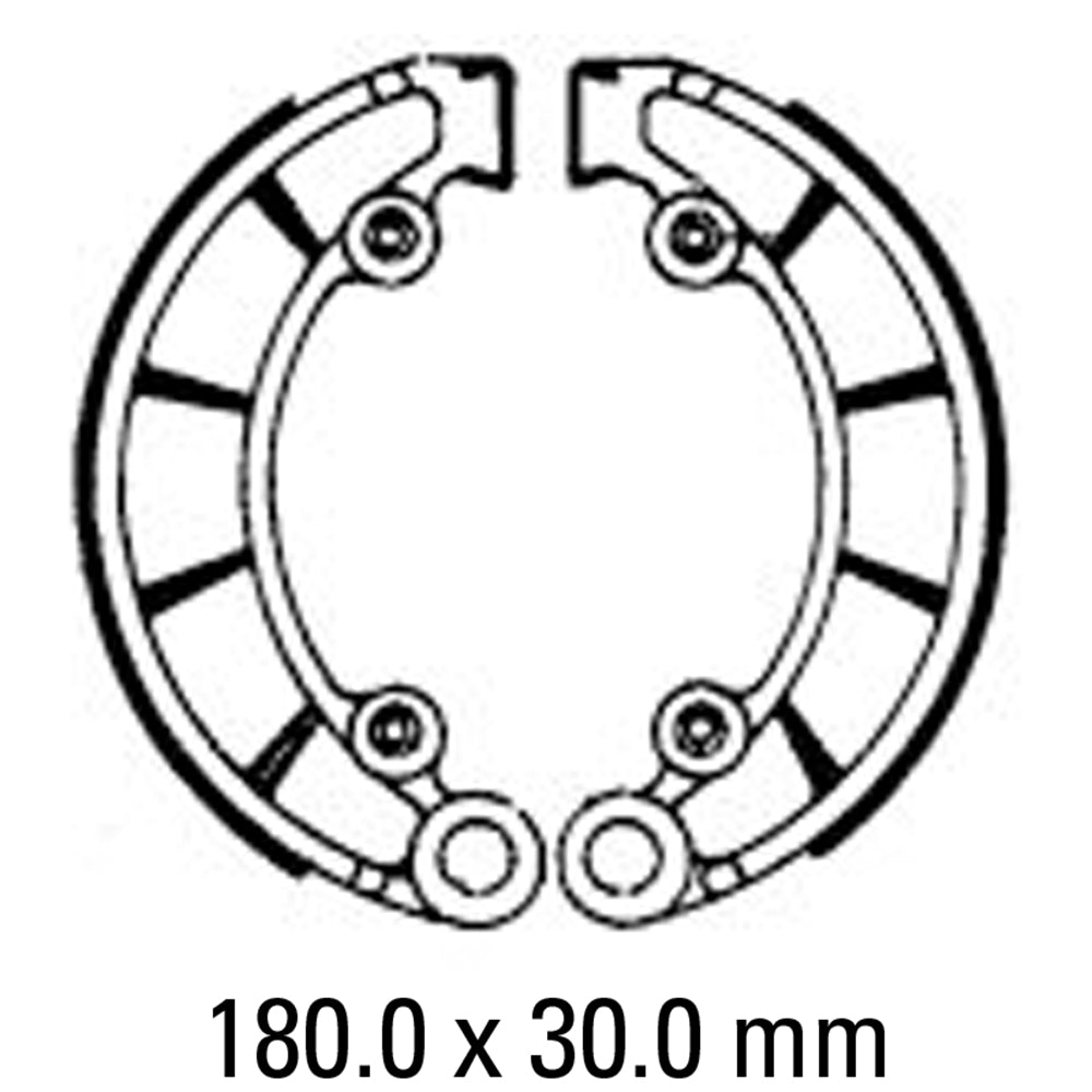 FERODO Brake Shoe Set FSB741