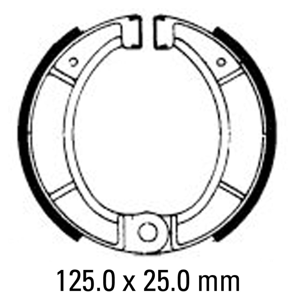 FERODO Brake Shoe Set FSB807