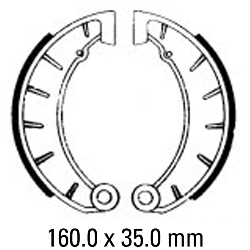 FERODO Brake Shoe Set FSB854