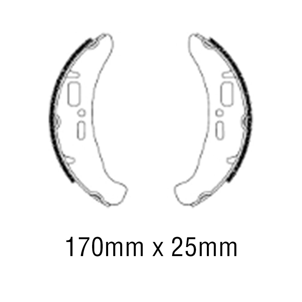 FERODO Brake Shoe Set FSB892EF