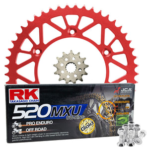 RK Racing Chain & Sprocket Kit Gold/Red 13/49