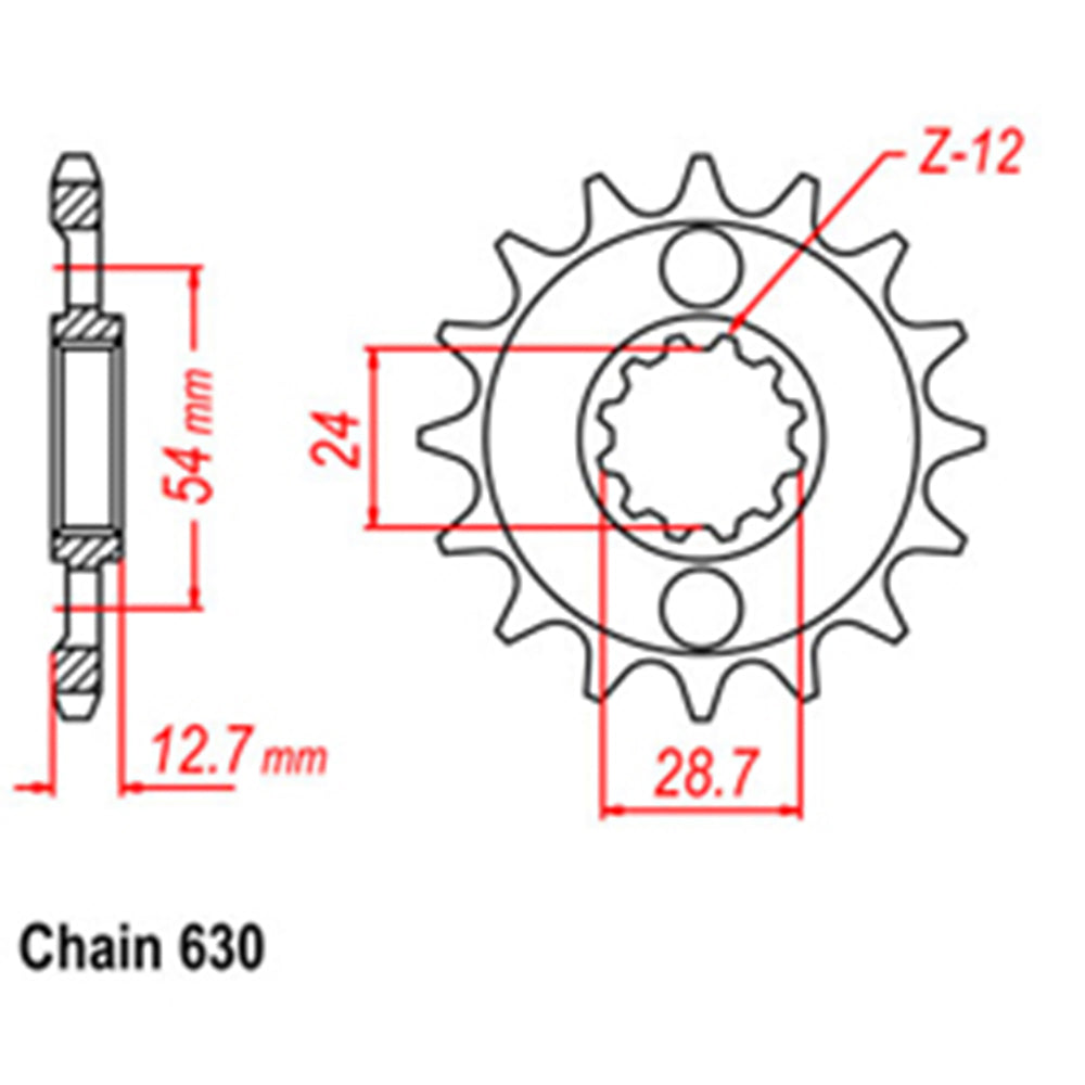 Front Sprocket KAWASAKI 630