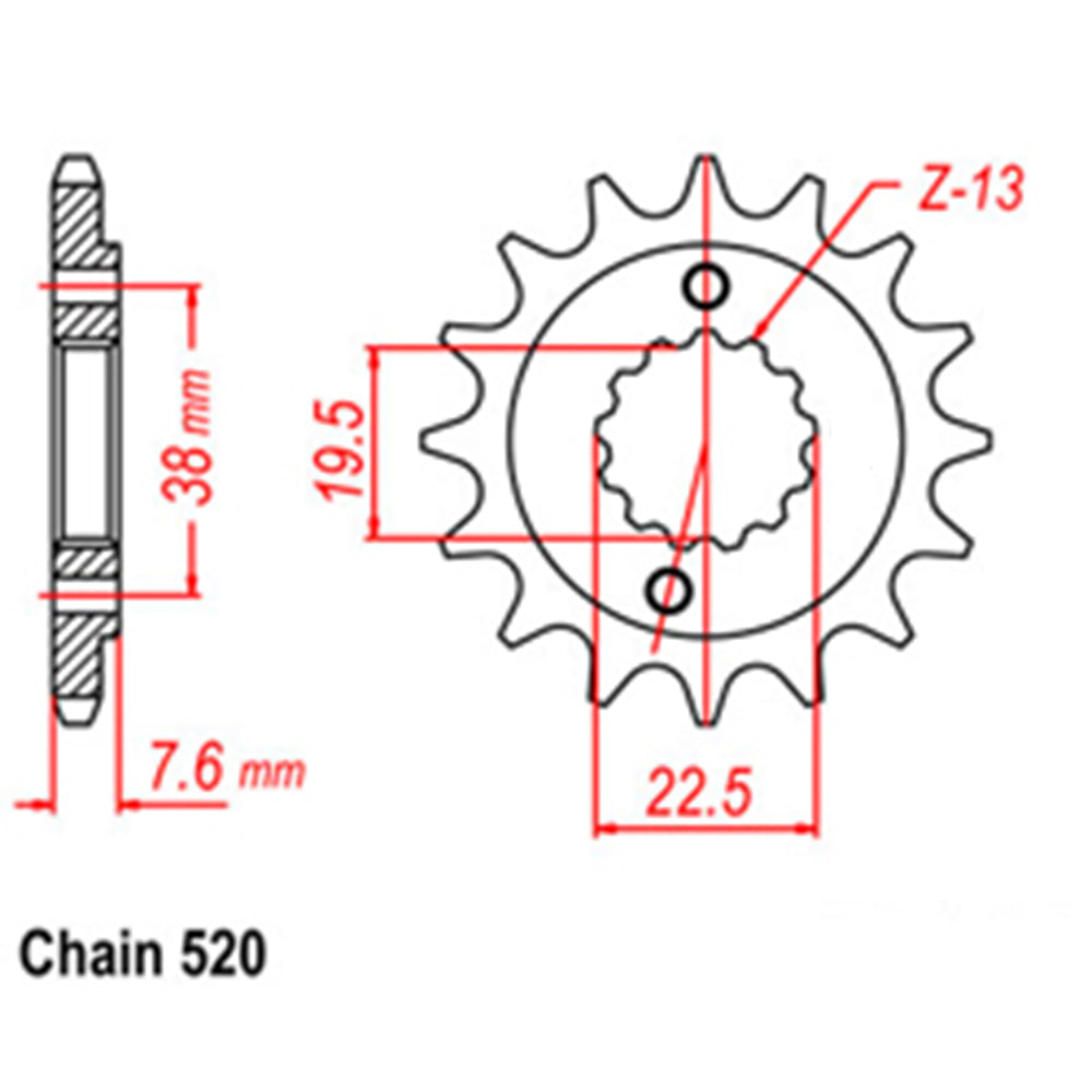 Front Sprocket SUZUKI 520*