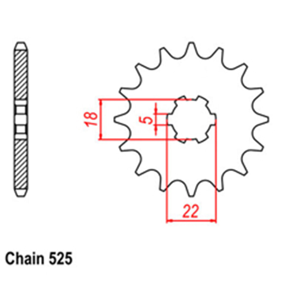Front Sprocket SUZUKI 525