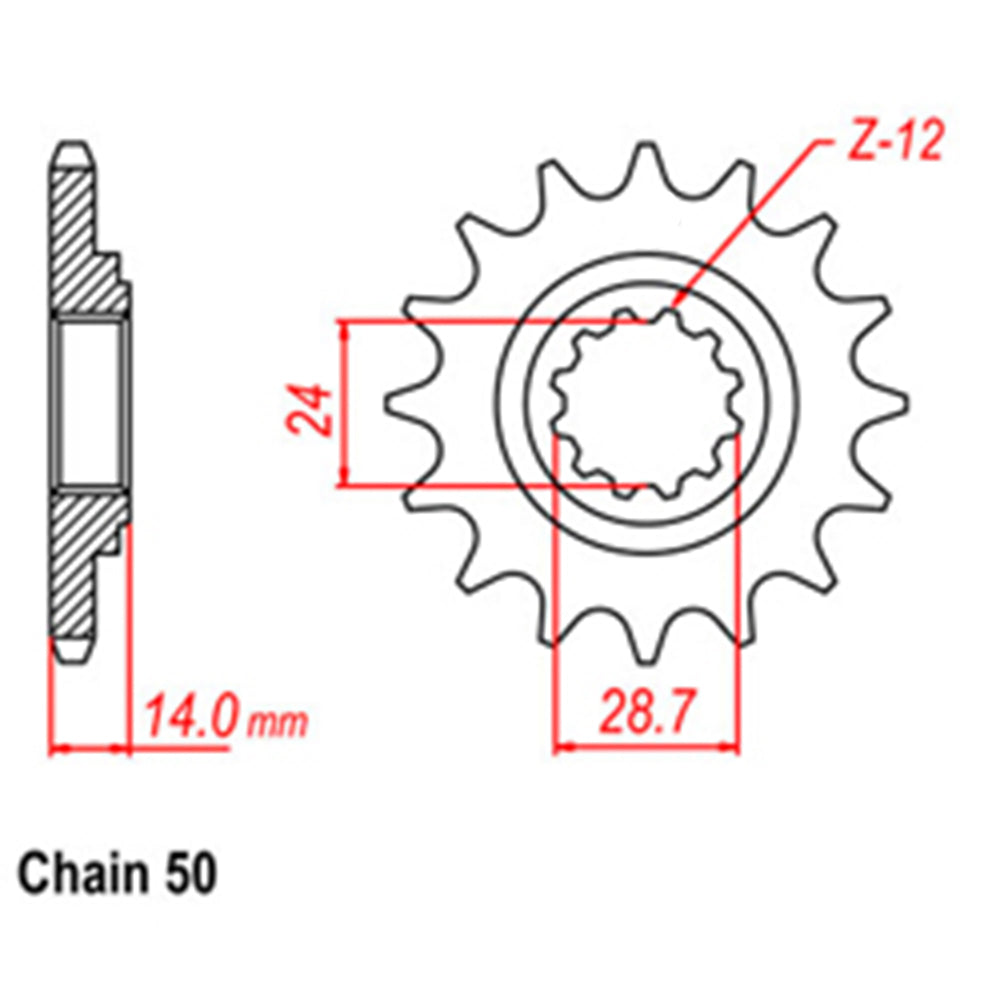 Front Sprocket KAWASAKI 530