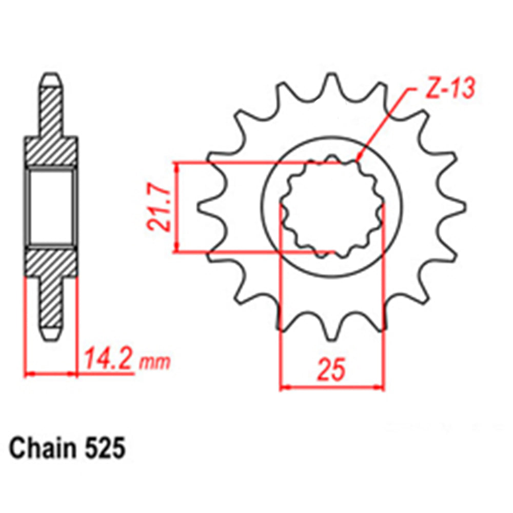 Front Sprocket KAWASAKI 525*