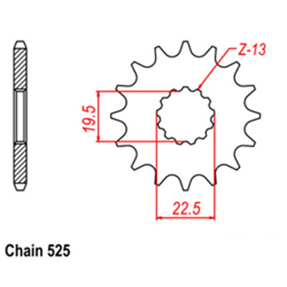 Front Sprocket SUZUKI 525*