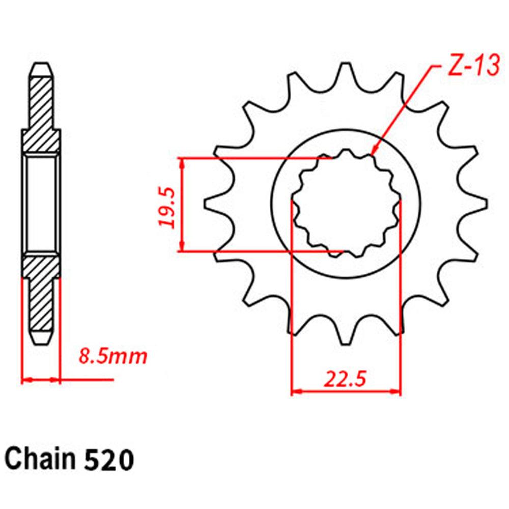Front Sprocket SUZUKI 520