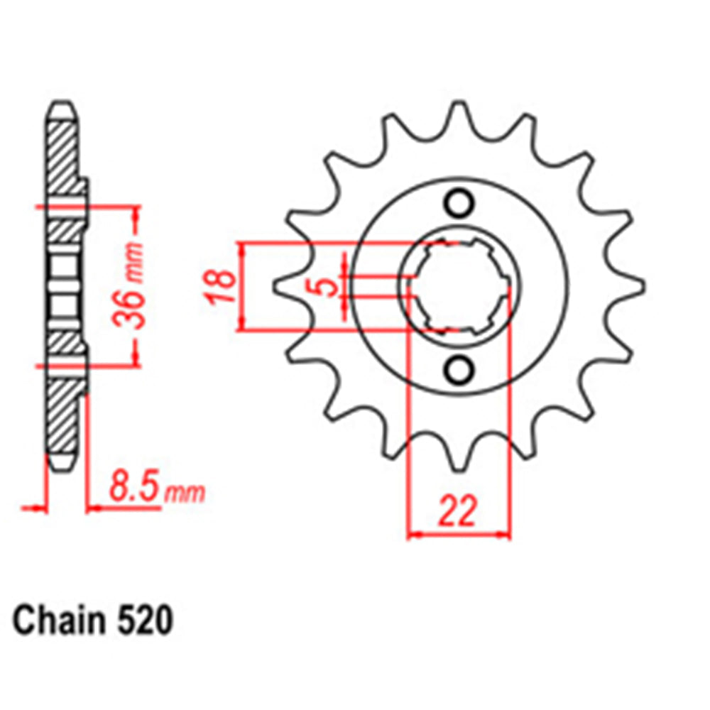 Front Sprocket YAMAHA 520