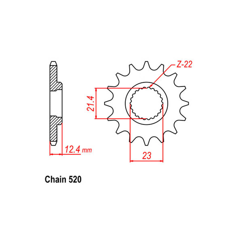 Front Sprocket YAMAHA 520