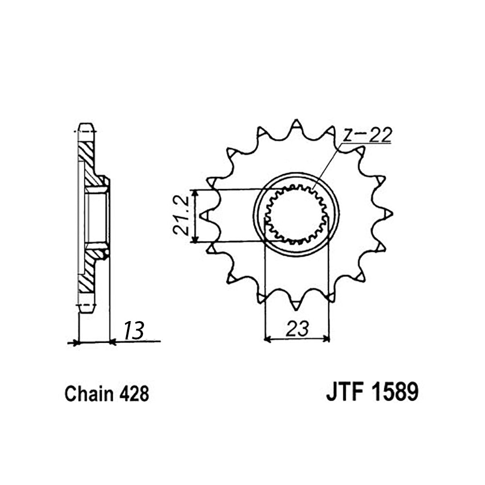Front Sprocket YAMAHA 428