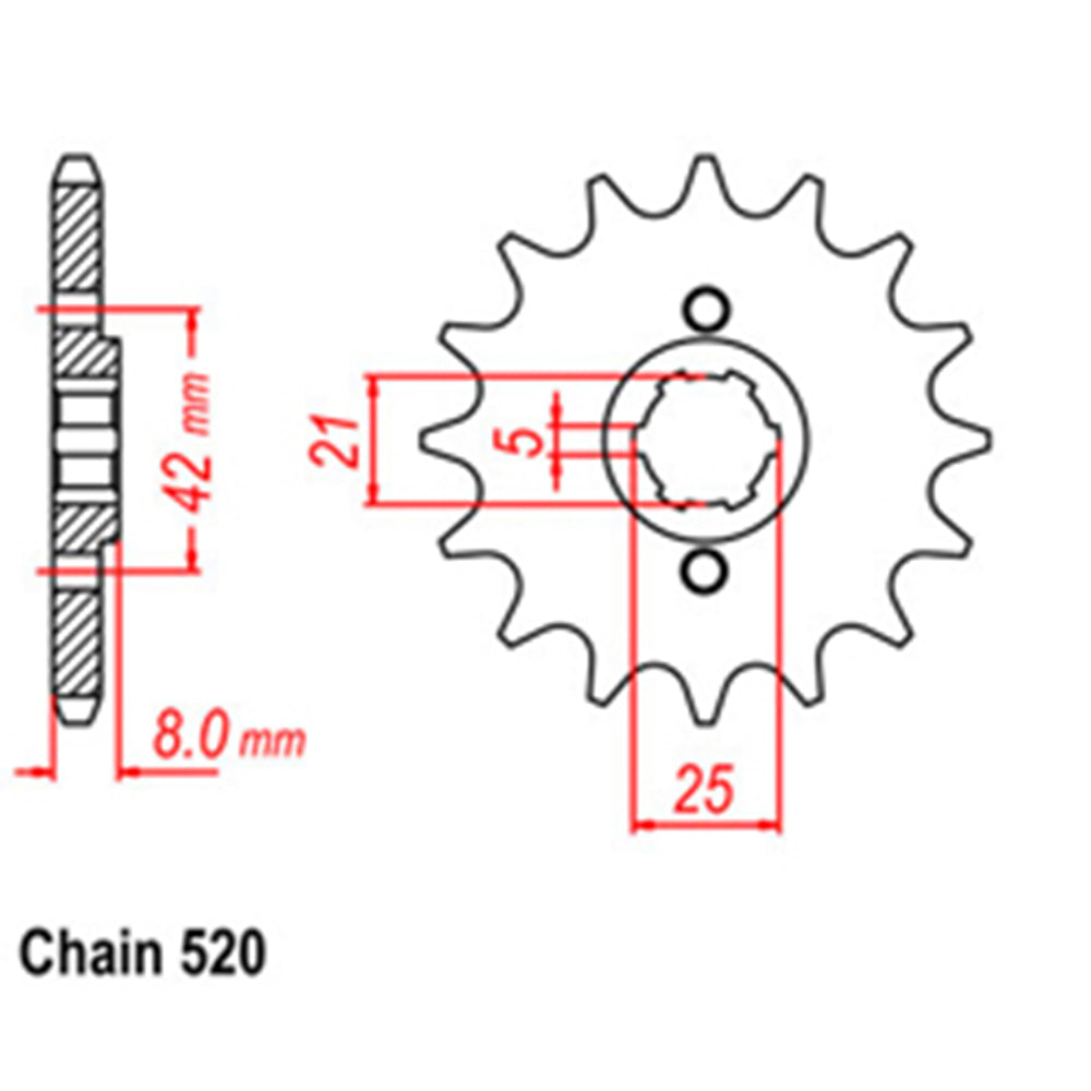 Front Sprocket YAMAHA 520*