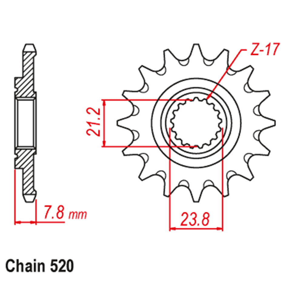 Front Sprocket HONDA 520