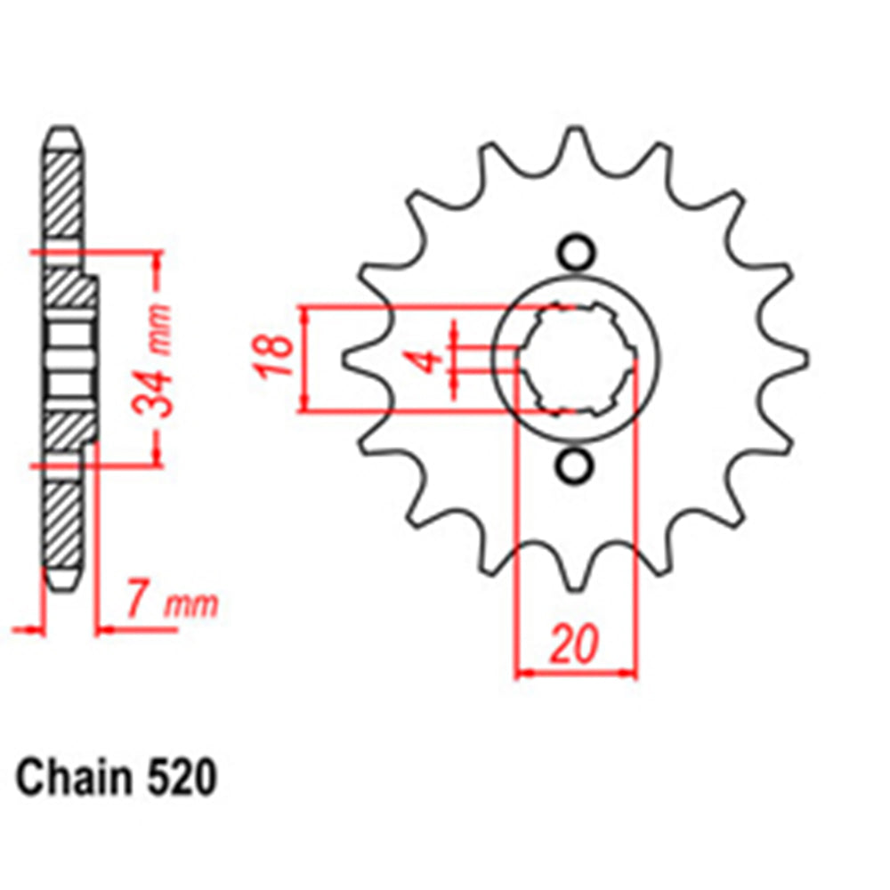 Front Sprocket HONDA 520