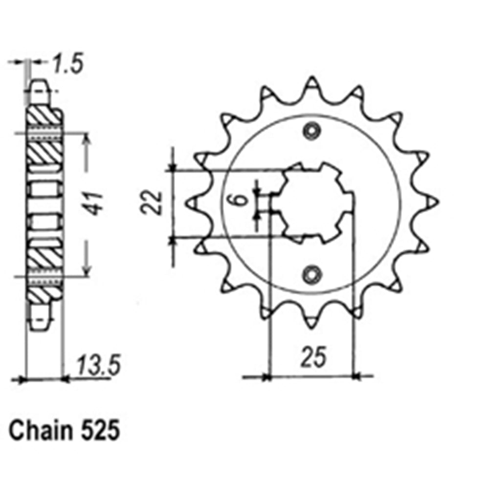 Front Sprocket HONDA 525*