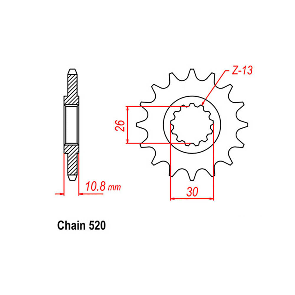 Front Sprocket YAMAHA 520
