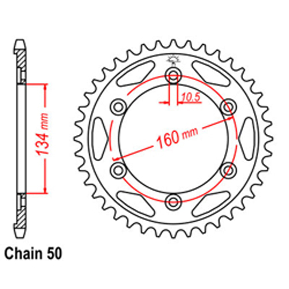 Rear Sprocket HONDA 530