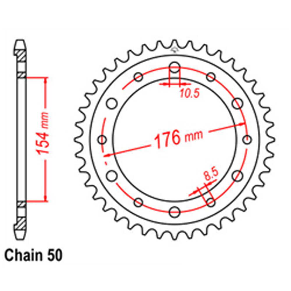 Rear Sprocket HONDA 530