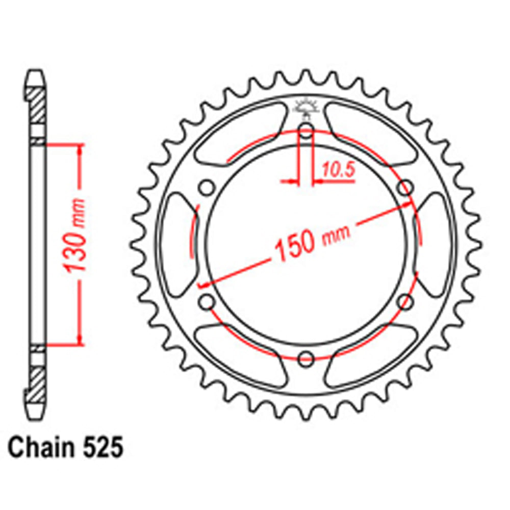 Rear Sprocket HONDA YAMAHA 525*