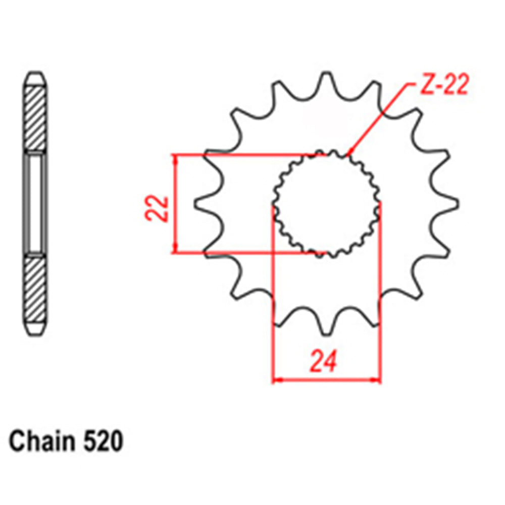 Front Sprocket APRILIA 520