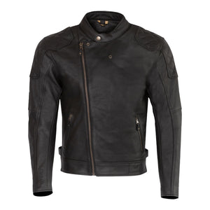 MERLIN Jacket Chester Caf‚ D3O Leather Black 44 XL