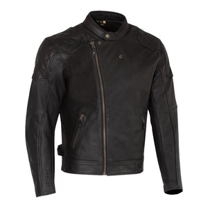 MERLIN Jacket Chester Caf‚ D3O Leather Black 44 XL