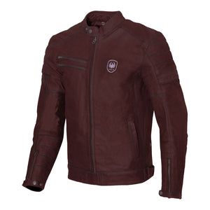 MERLIN Jacket Alton II D3O Leather Oxblood 40 M