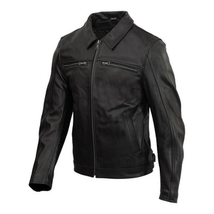 MERLIN Jacket Kingsbury D3O Leather Black 48 3XL