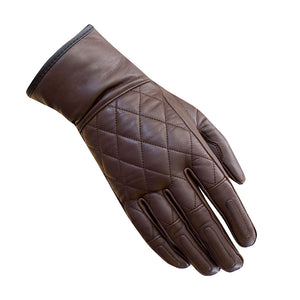 MERLIN Gloves Salt Leather Ladies Brown M*