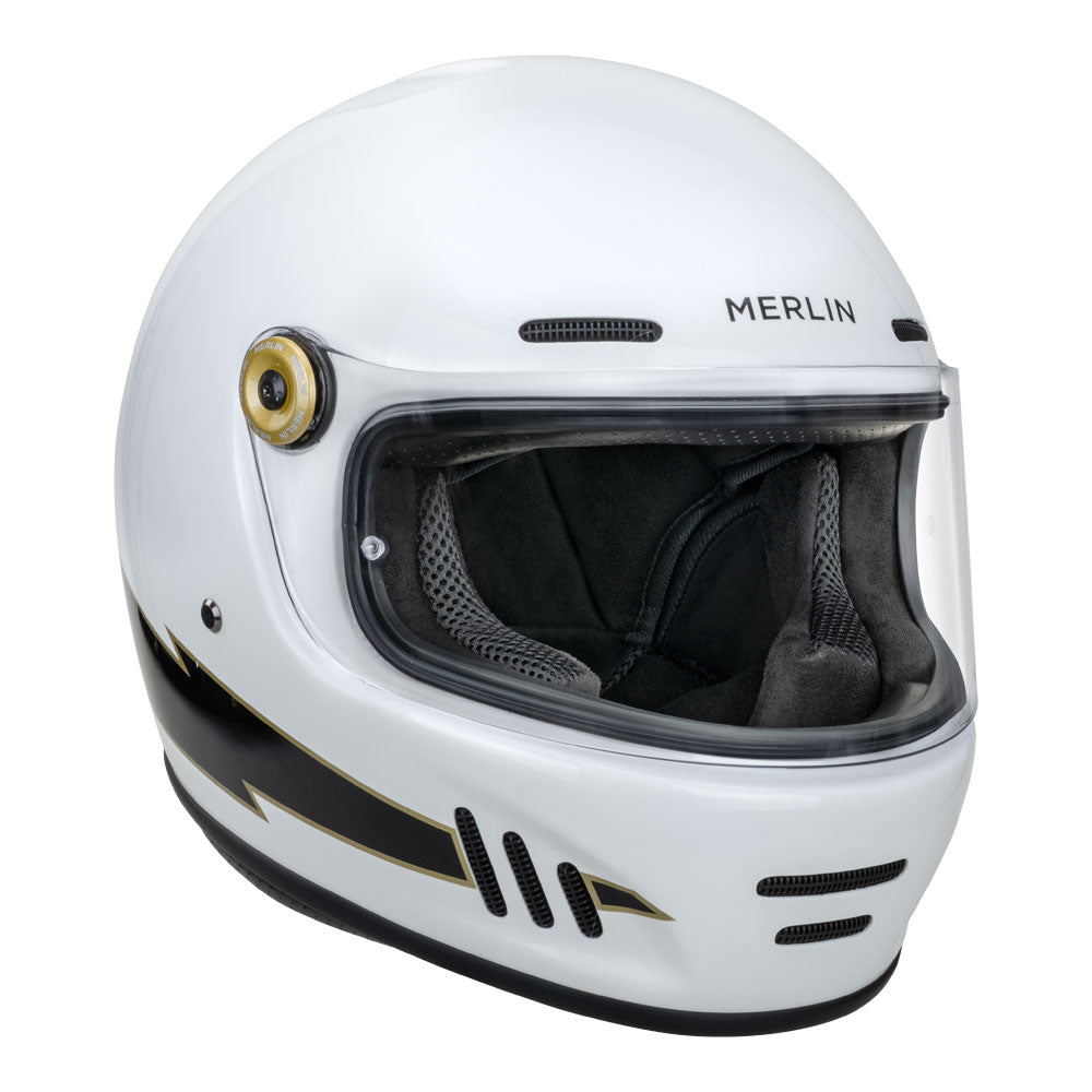 MERLIN Helmet Revival Flash Optic White M